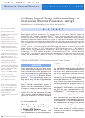 Cover page: Combining Targeted Therapy With Immunotherapy in BRAF-Mutant Melanoma: Promise and Challenges