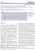 Cover page: Epigenetic aging of semen is associated with inflammation.