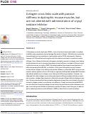 Cover page: Collagen cross-links scale with passive stiffness in dystrophic mouse muscles, but are not altered with administration of a lysyl oxidase inhibitor