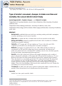 Cover page: Type of alcohol consumed, changes in intake over time and mortality: the Leisure World Cohort Study