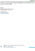 Cover page: TOP-LD: A tool to explore linkage disequilibrium with TOPMed whole-genome sequence data
