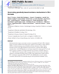 Cover page: Overcoming Genetically Based Resistance Mechanisms to PD-1 Blockade