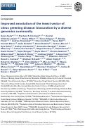 Cover page: Improved annotation of the insect vector of citrus greening disease: biocuration by a diverse genomics community