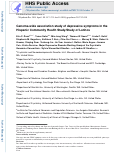 Cover page: Genome-wide association study of depressive symptoms in the Hispanic Community Health Study/Study of Latinos