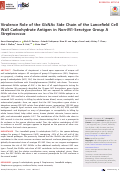 Cover page: Virulence Role of the GlcNAc Side Chain of the Lancefield Cell Wall Carbohydrate Antigen in Non-M1-Serotype Group A Streptococcus