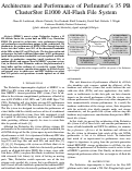 Cover page: Architecture and Performance of Perlmutter’s 35 PB ClusterStor E1000 All-Flash File System