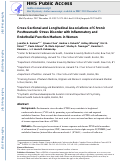 Cover page: Cross-Sectional and Longitudinal Associations of Chronic Posttraumatic Stress Disorder With Inflammatory and Endothelial Function Markers in Women