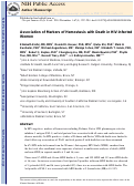 Cover page: Association of Markers of Hemostasis With Death in HIV-Infected Women