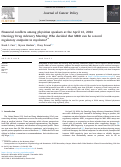 Cover page of Financial conflicts among physician speakers at the April 12, 2024 Oncology Drug Advisory Meeting: Who decided that MRD can be a novel regulatory endpoint in myeloma?