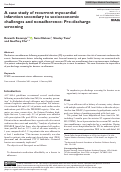 Cover page: A case study of recurrent myocardial infarction secondary to socioeconomic challenges and nonadherence: Pre-discharge screening