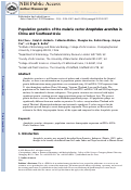 Cover page: Population genetics of the malaria vector Anopheles aconitus in China and Southeast Asia
