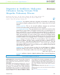 Cover page: Disparities in Antifibrotic Medication Utilization Among Veterans With Idiopathic Pulmonary Fibrosis