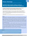 Cover page: PI3K/AKT/mTOR signaling pathway activity in IDH-mutant diffuse glioma and clinical implications