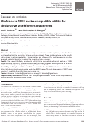 Cover page: BioMake: a GNU make-compatible utility for declarative workflow management.