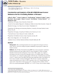 Cover page: Construction and Analysis of the NCI-EDRN Breast Cancer Reference Set for Circulating Markers of Disease