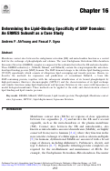 Cover page: Determining the Lipid-Binding Specificity of SMP Domains: An ERMES Subunit as a Case Study