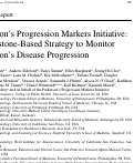 Cover page: Parkinsons Progression Markers Initiative: A Milestone-Based Strategy to Monitor Parkinsons Disease Progression.