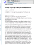 Cover page: Population exposure-efficacy and exposure-safety analyses for rucaparib in patients with recurrent ovarian carcinoma from Study 10 and ARIEL2