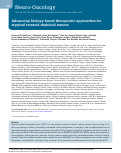 Cover page: Advancing biology-based therapeutic approaches for atypical teratoid rhabdoid tumors.