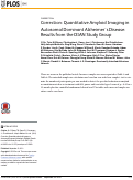 Cover page: Correction: Quantitative Amyloid Imaging in Autosomal Dominant Alzheimer’s Disease: Results from the DIAN Study Group