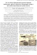 Cover page: In vivo three-dimensional spectral domain endoscopic optical coherence tomography using a microelectromechanical system mirror.