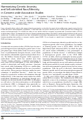 Cover page: Harmonizing Genetic Ancestry and Self-identified Race/Ethnicity in Genome-wide Association Studies