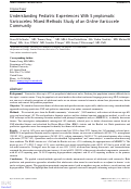 Cover page: Understanding Pediatric Experiences With Symptomatic Varicoceles: Mixed Methods Study of an Online Varicocele Community.