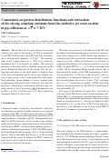 Cover page: Constraints on parton distribution functions and extraction of the strong coupling constant from the inclusive jet cross section in pp collisions at [Formula: see text][Formula: see text].