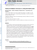 Cover page: Obesity and metabolic outcomes in a safety-net health system