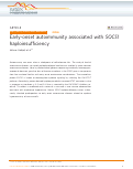 Cover page: Early-onset autoimmunity associated with SOCS1 haploinsufficiency.