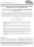 Cover page: Pharmacokinetics of antiretroviral and tuberculosis drugs in children with HIV/TB co-infection: a systematic review