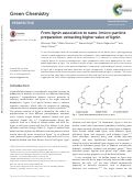 Cover page: From lignin association to nano-/micro-particle preparation: extracting higher value of lignin