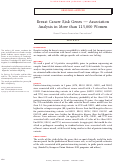 Cover page: Breast Cancer Risk Genes — Association Analysis in More than 113,000 Women