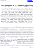 Cover page: Planck intermediate results. XX. Comparison of polarized thermal emission from Galactic dust with simulations of MHD turbulence⋆