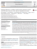 Cover page: Individual differences in children’s global motion sensitivity correlate with TBSS-based measures of the superior longitudinal fasciculus