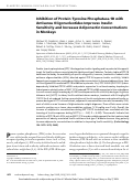 Cover page: Inhibition of Protein Tyrosine Phosphatase-1B with Antisense Oligonucleotides Improves Insulin Sensitivity and Increases Adiponectin Concentrations in Monkeys