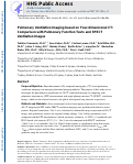 Cover page: Pulmonary Ventilation Imaging Based on 4-Dimensional Computed Tomography: Comparison With Pulmonary Function Tests and&nbsp;SPECT Ventilation Images