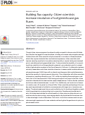 Cover page: Building flux capacity: Citizen scientists increase resolution of soil greenhouse gas fluxes