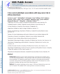 Cover page: Cross-Cancer Pleiotropic Associations with Lung Cancer Risk in African Americans