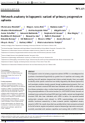 Cover page: Network anatomy in logopenic variant of primary progressive aphasia