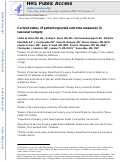 Cover page: Current status of patient-reported outcome measures in vascular surgery