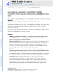 Cover page: Adjuvant and Salvage Radiotherapy after Prostatectomy: ASTRO/AUA Guideline Amendment 2018-2019.