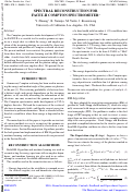 Cover page: Spectral Reconstruction for FACET-II Compton Spectrometer