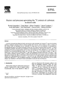 Cover page: Factors and processes governing the 14C content of carbonate in desert soils