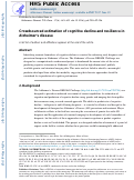 Cover page: Crowdsourced estimation of cognitive decline and resilience in Alzheimer's disease