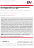 Cover page: Characteristics and growth of the genetic HIV transmission network of Mexico City during 2020