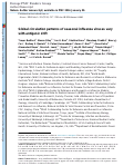 Cover page: Global circulation patterns of seasonal influenza viruses vary with antigenic drift