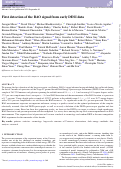 Cover page: First detection of the BAO signal from early DESI data