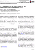 Cover page: CP violation induced by the double resonance for pure annihilation decay process in perturbative QCD