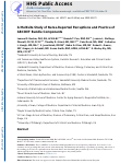 Cover page: A multisite study of nurse-reported perceptions and practice of ABCDEF bundle components